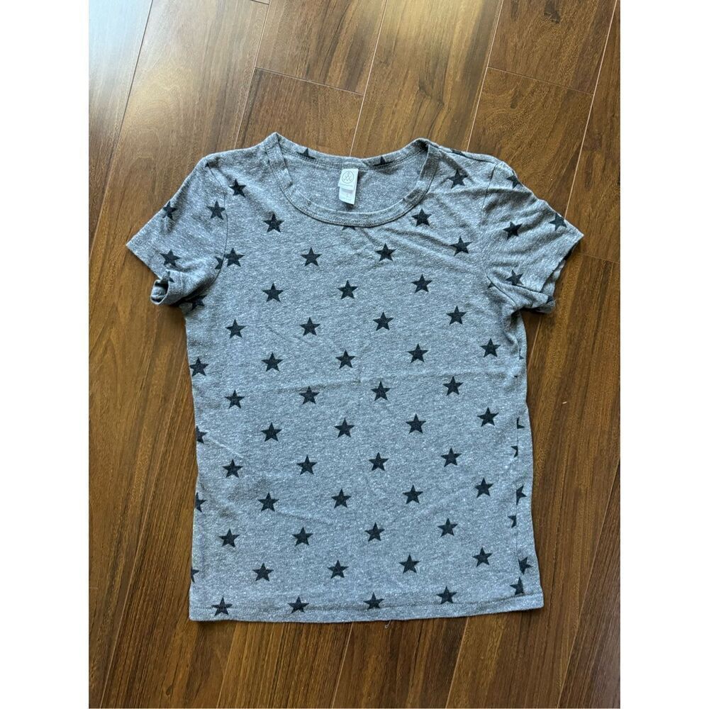 Alternative Apparel S grey tee shirt blue stars